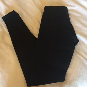 Lululemon Athletica Wunder Under Black Pants Sz 4